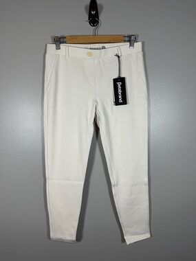 Betabrand White Denim Type Skinny Jeans Medium Petite NWT